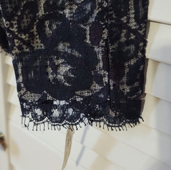 CARLISLE Vintage Foral Lace & Silk Dress Jacket, Size 6 - Picture 10 of 12